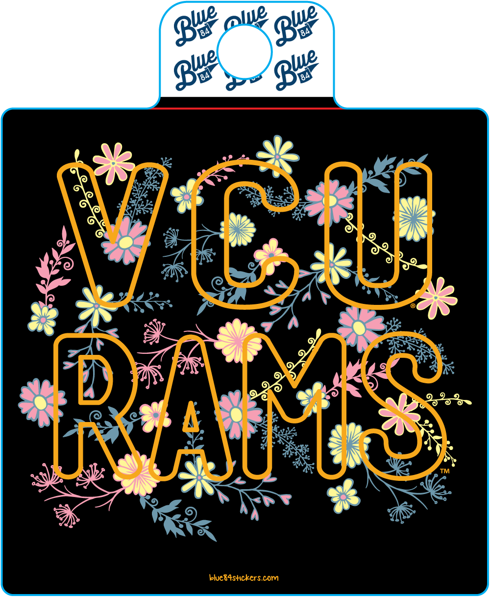 VCU Floral Sticker