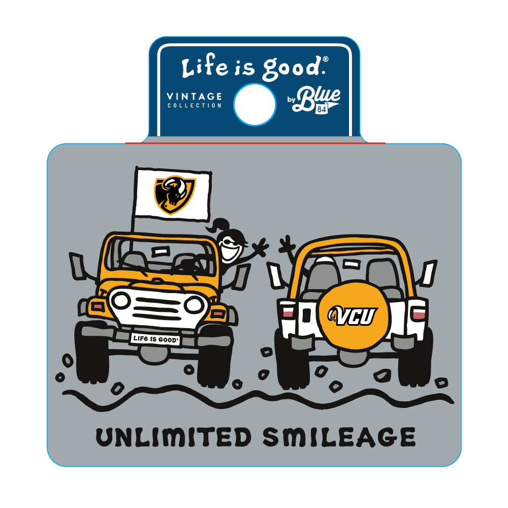 VCU Life is Good Smileage Sticker