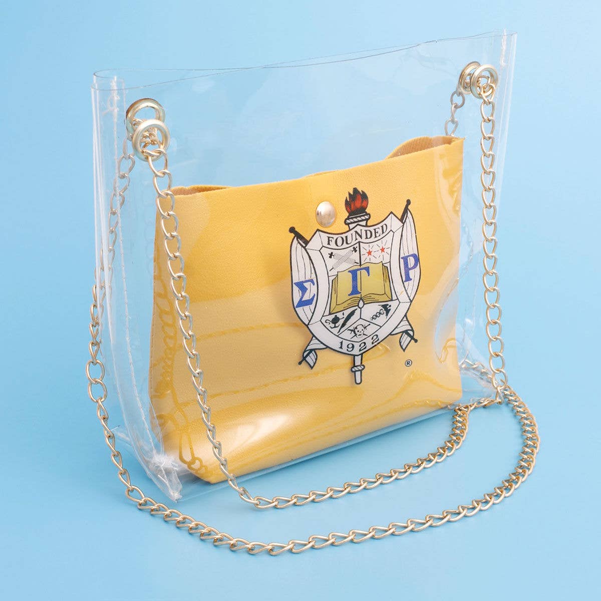 Shoulder Bag Yellow Sigma Gamma Rho Sorority Purse