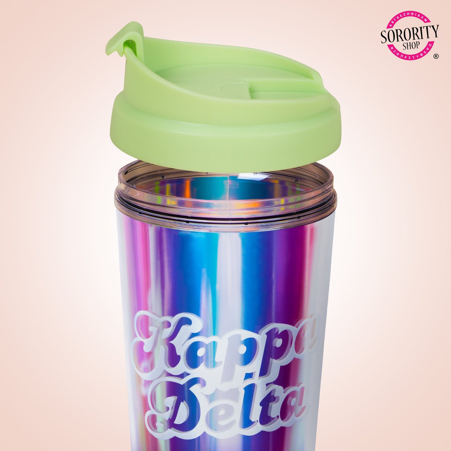 Phi Mu Retro Style Sorority Tumbler