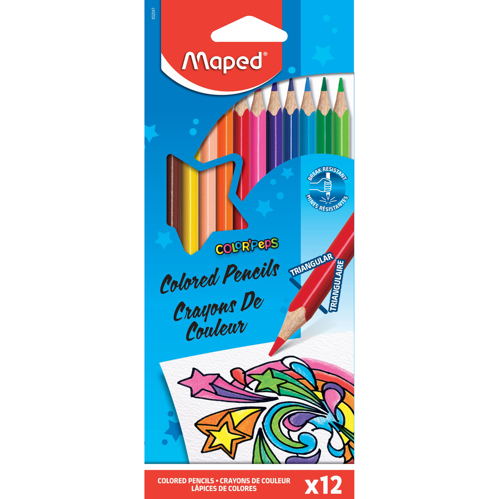 Maped Color'Peps Triangular Colored Pencils
