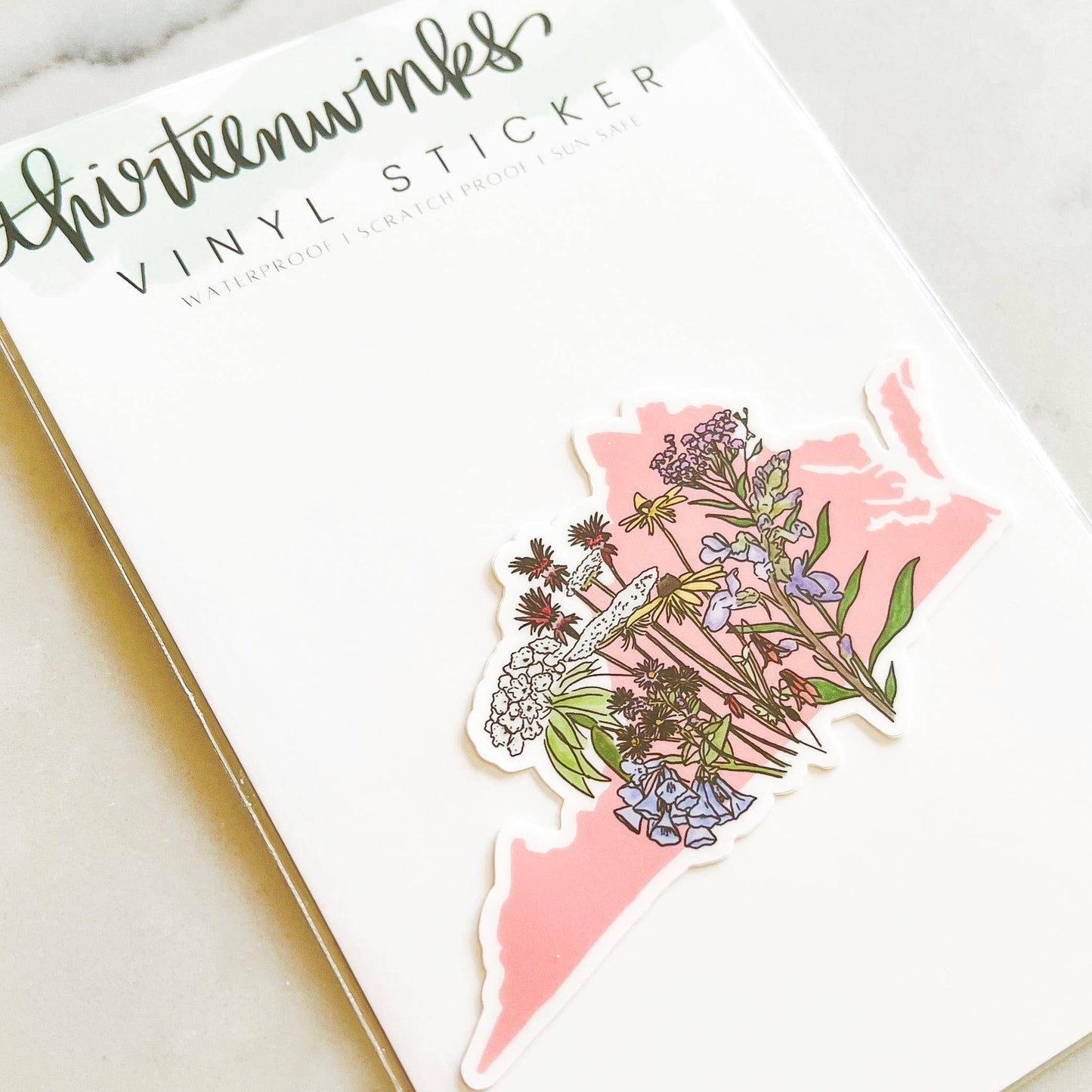Virginia Wildflower Sticker