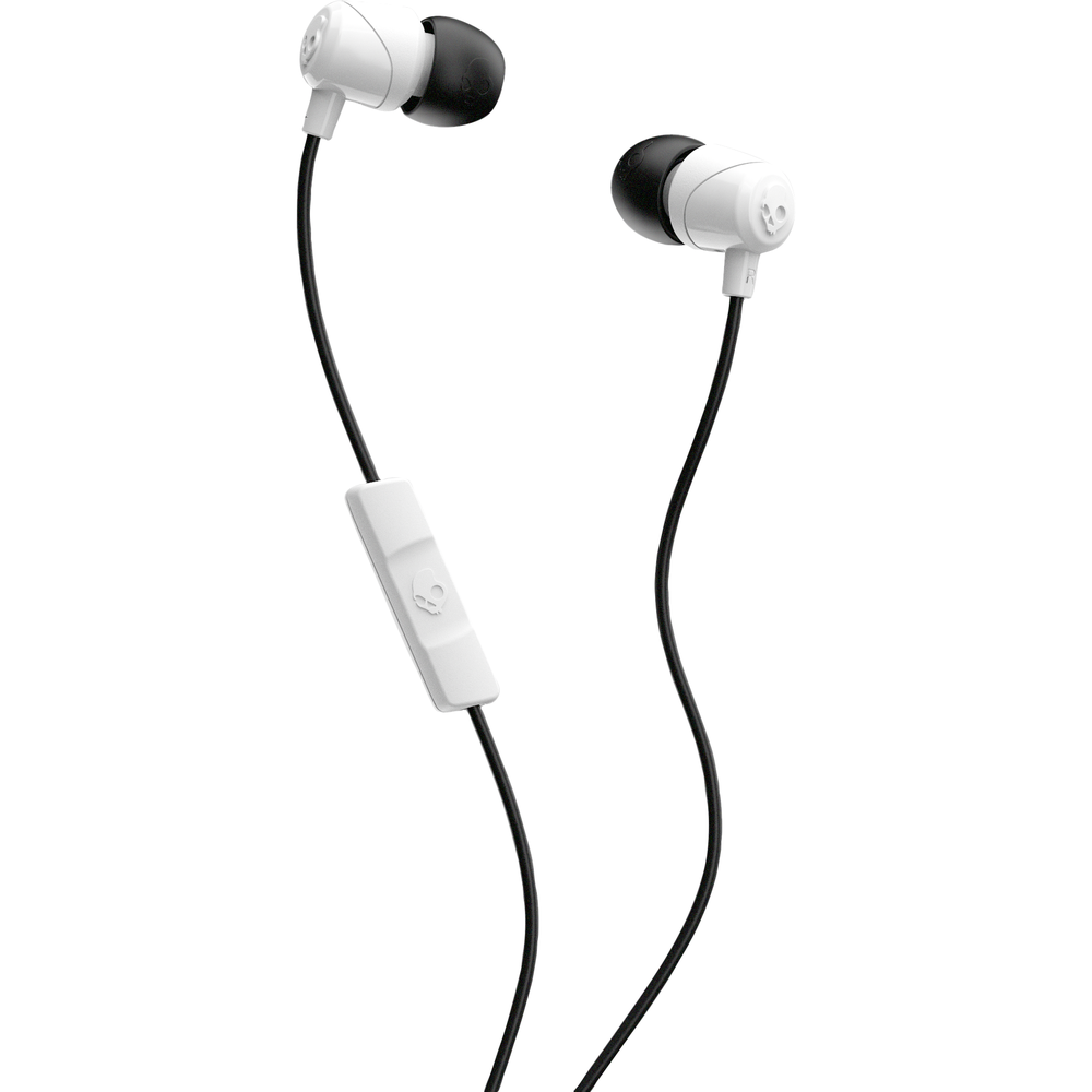 Skullcandy Jib In-Ear Earbuds with Mic- White/Black