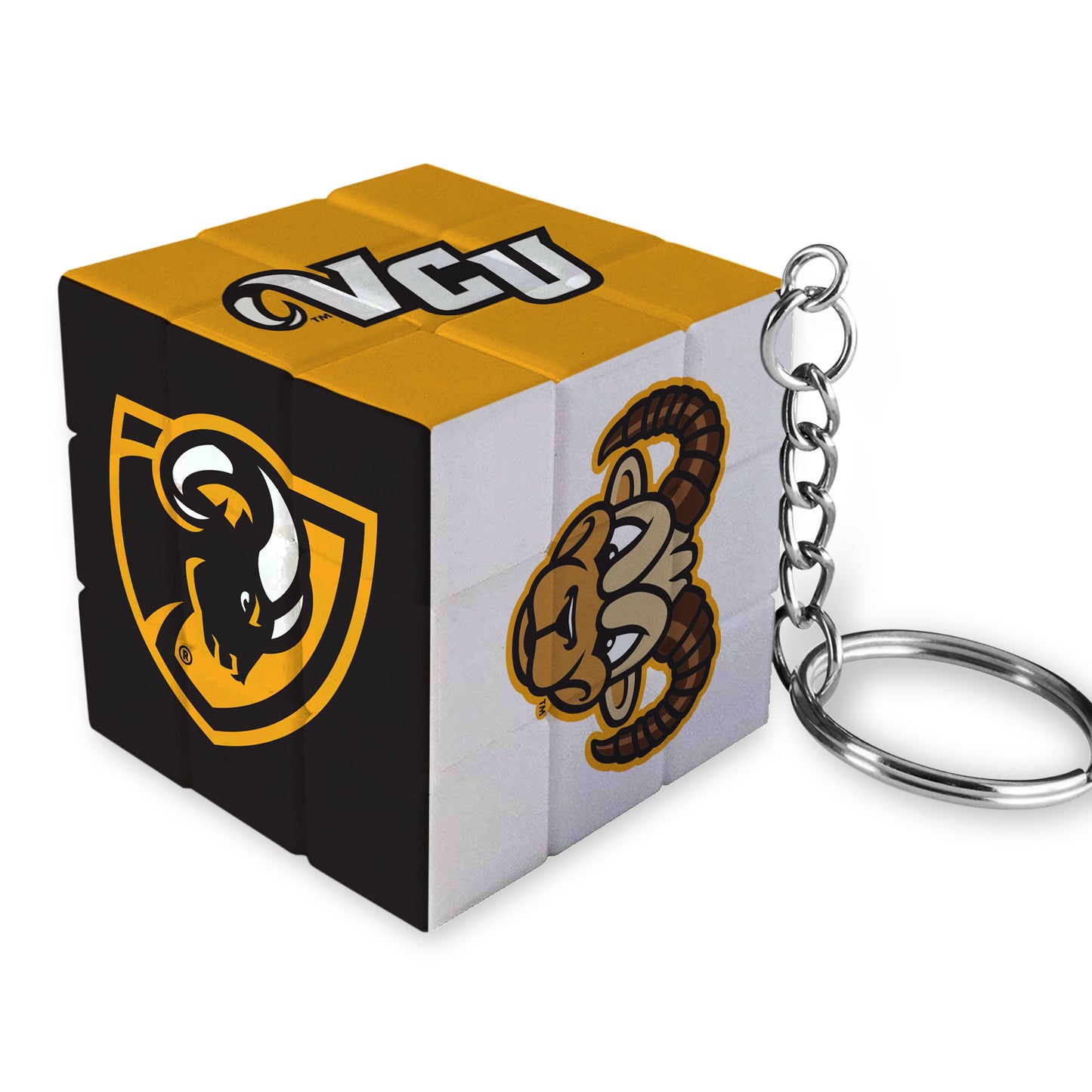 VCU Cube Puzzle Keychain