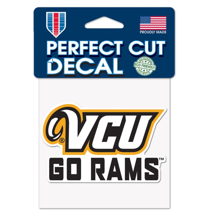 VCU RAMS SLOGAN PERFECT CUT COLOR DECAL 4" X 4" - Virginia Book Company