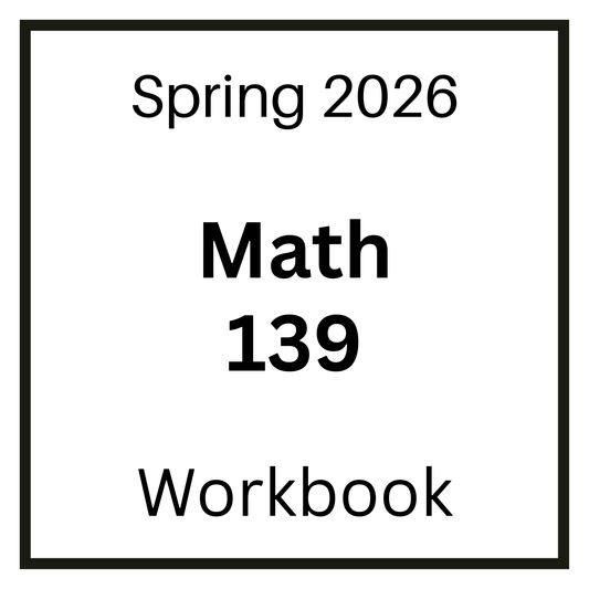 VCU MATH 139 Spring/ Summer 2026 Workbook