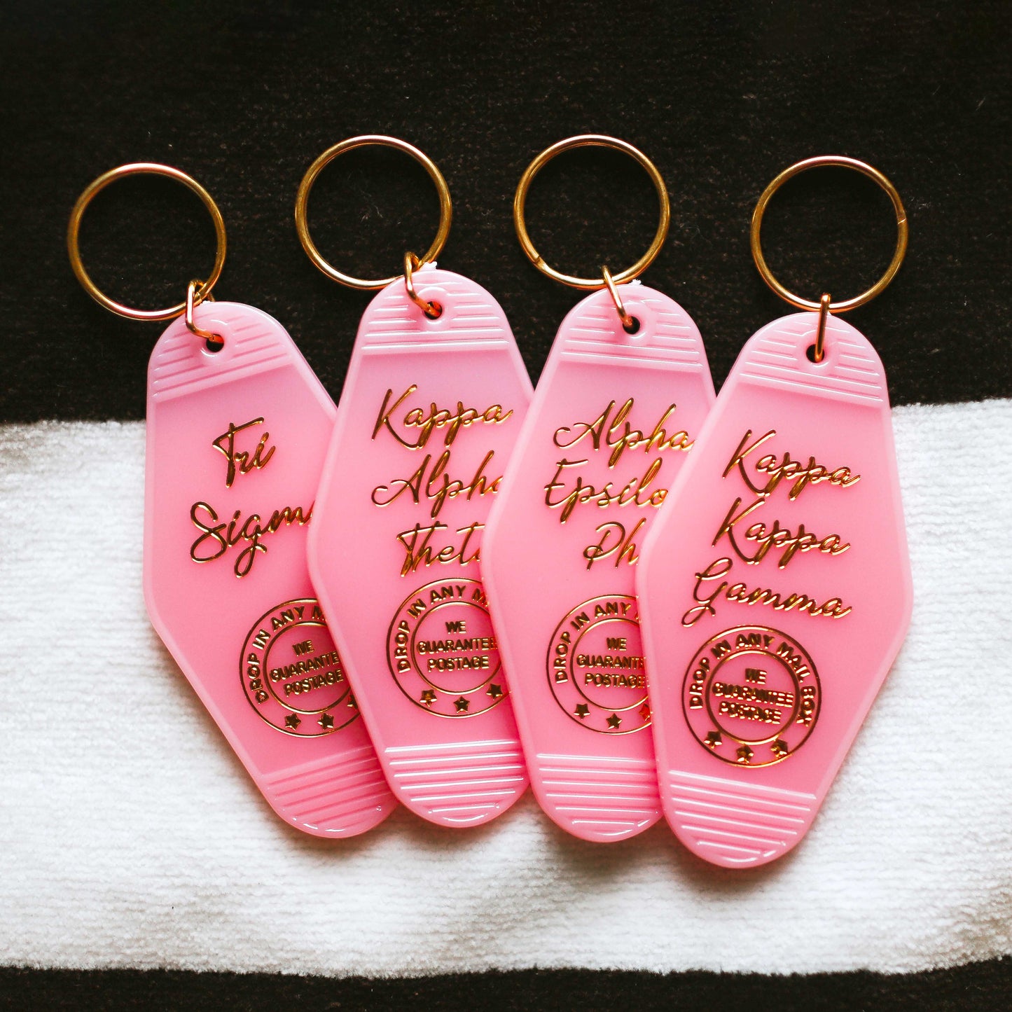 Zeta Tau Alpha Motel Keychain