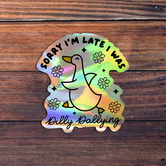 Dilly Dallying Goose Sticker
