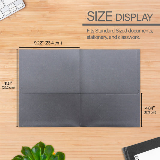 2-Pockets Black Portfolio