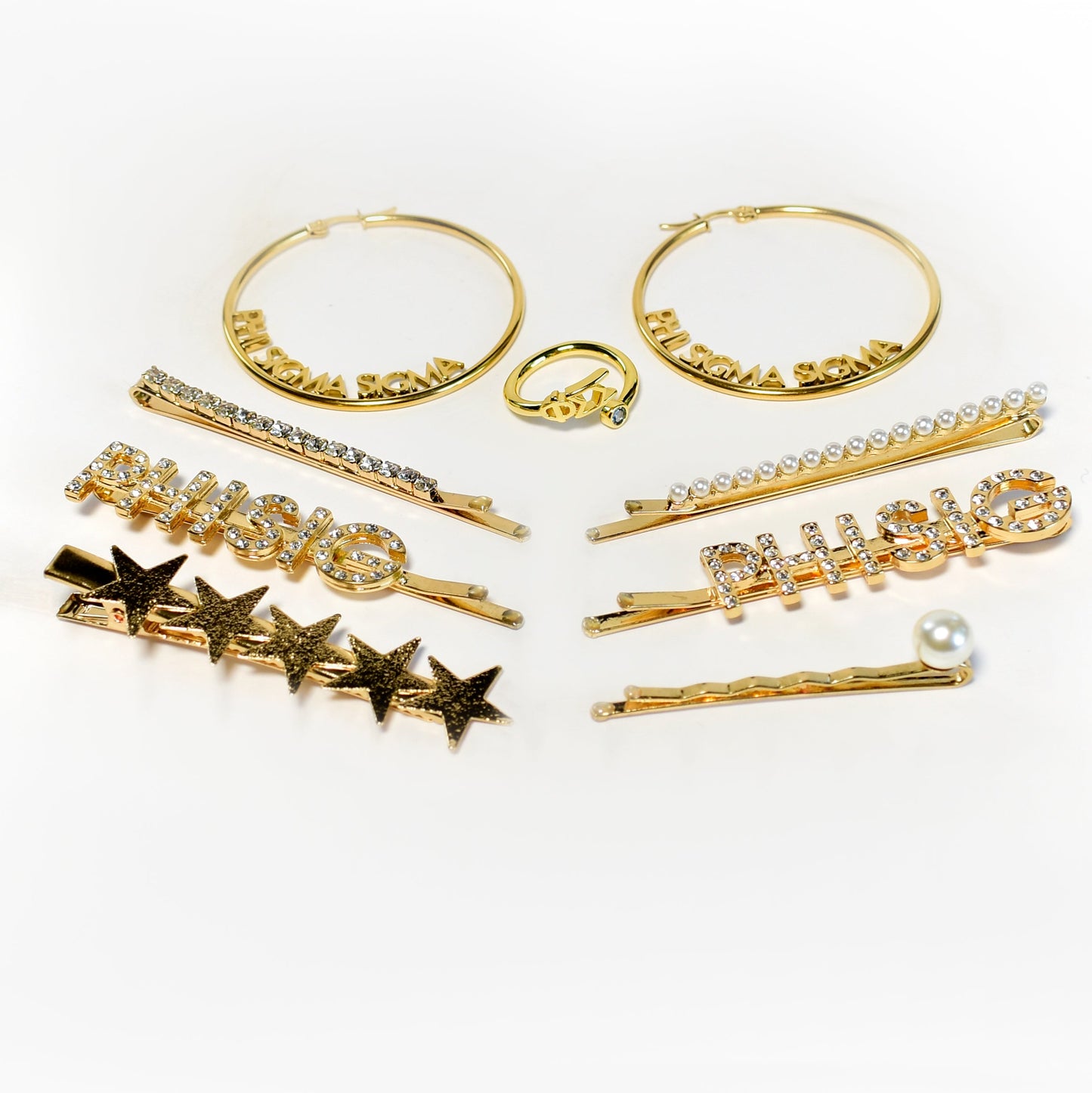 Kappa Delta Sorority Hair Clips