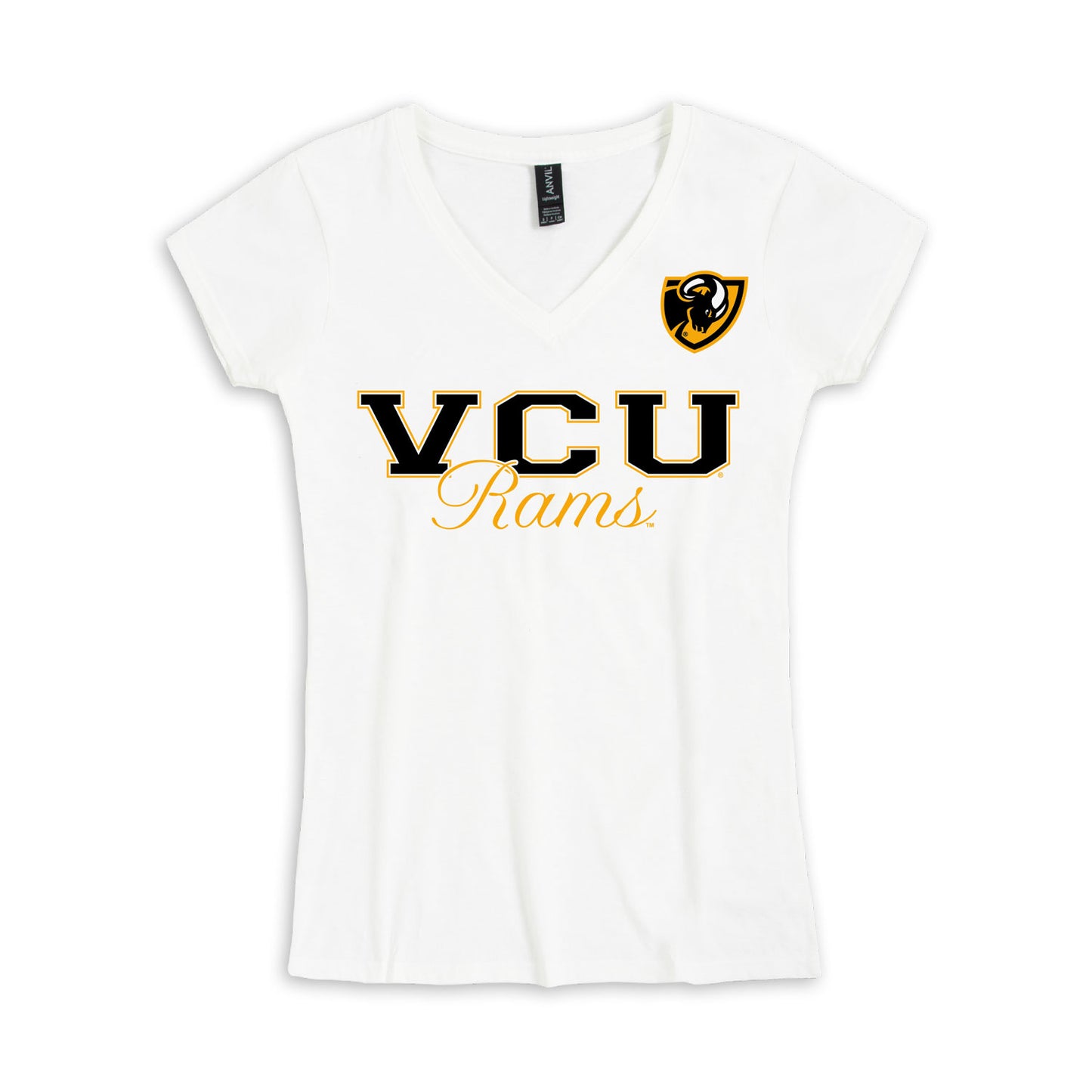 VCU Ladies V-Neck Off Shoot Tee