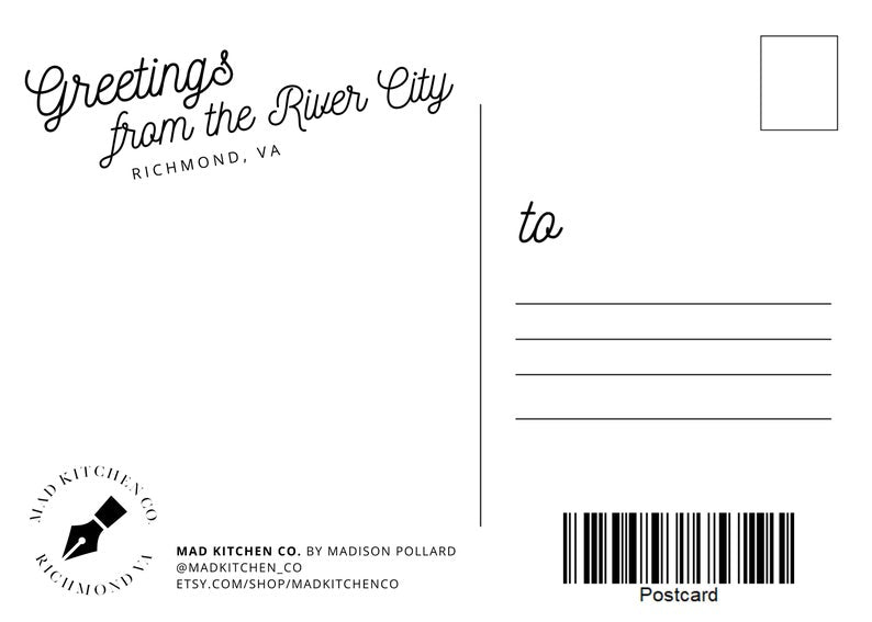 Carytown Postcard- 5" x 7"