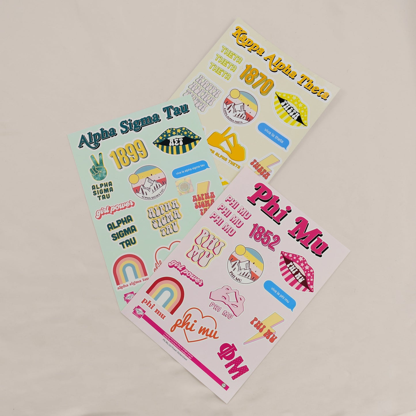 Alpha Sigma Tau Girl Power Sticker Sheet