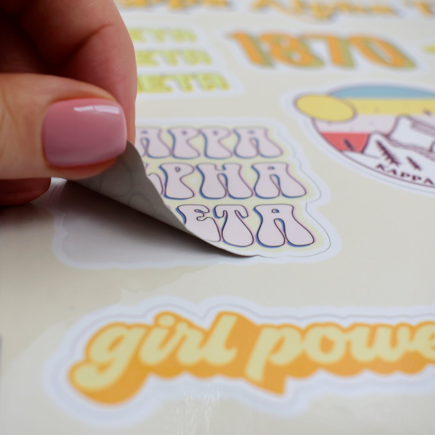 Alpha Sigma Tau Girl Power Sticker Sheet