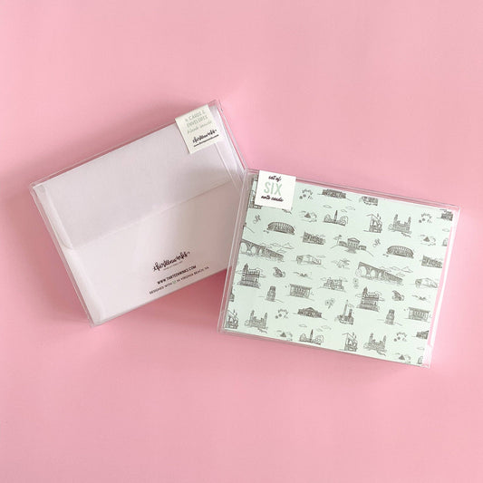 Richmond Toile Notecard Set (6) - RVA - VCU - Virginia