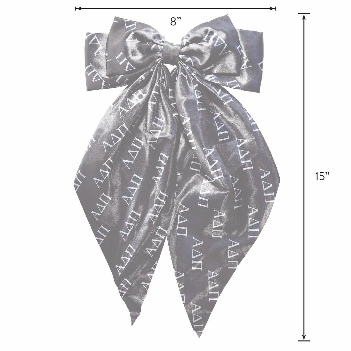 Delta Zeta Greek Letters Hair Bow
