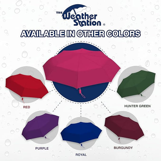 Weather Station Folding Automatic Umbrella - Assorted Colors