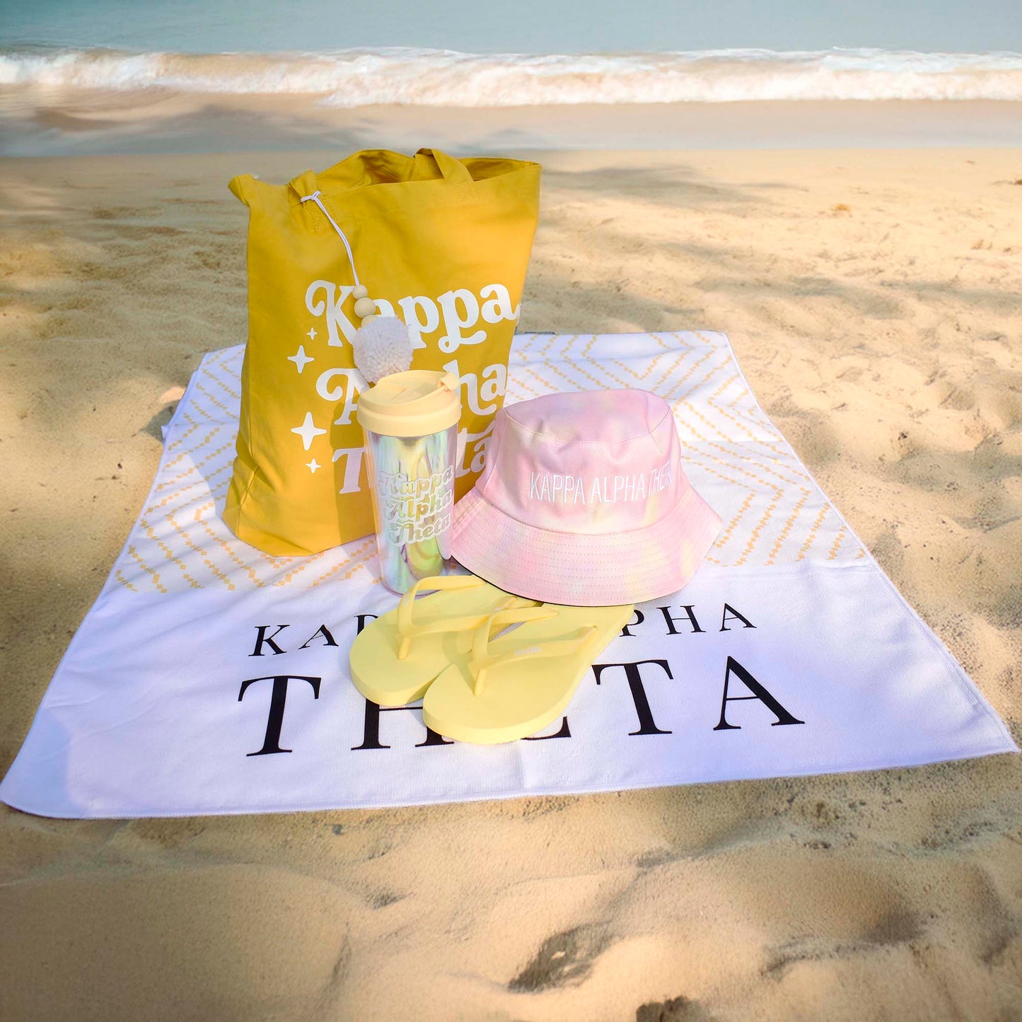 Alpha Phi Flip Flops, With Greek Letter Cutouts