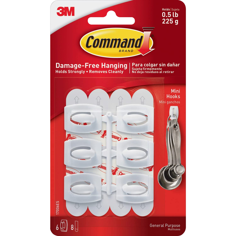 Command Adhesive Designer Hook Small 6pk - Virginia Book Company