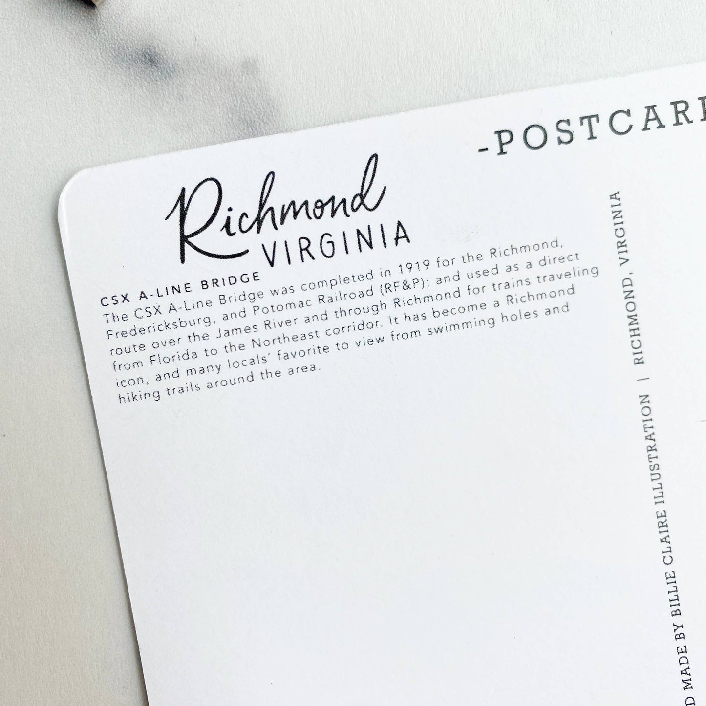 Postcard - Richmond, Virginia - CSX A-Line Bridge