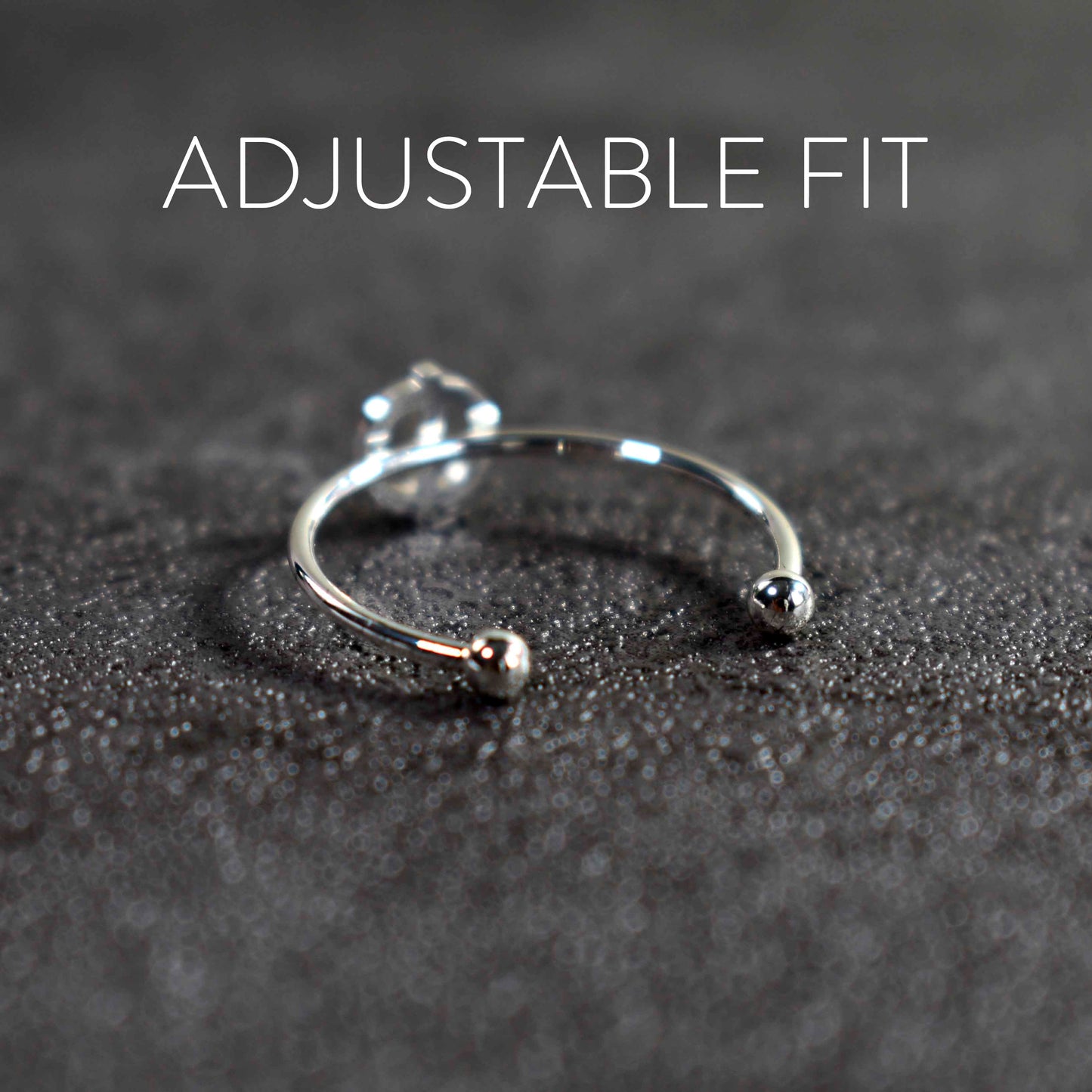 Delta Delta Delta Silver Stacking Ring Set
