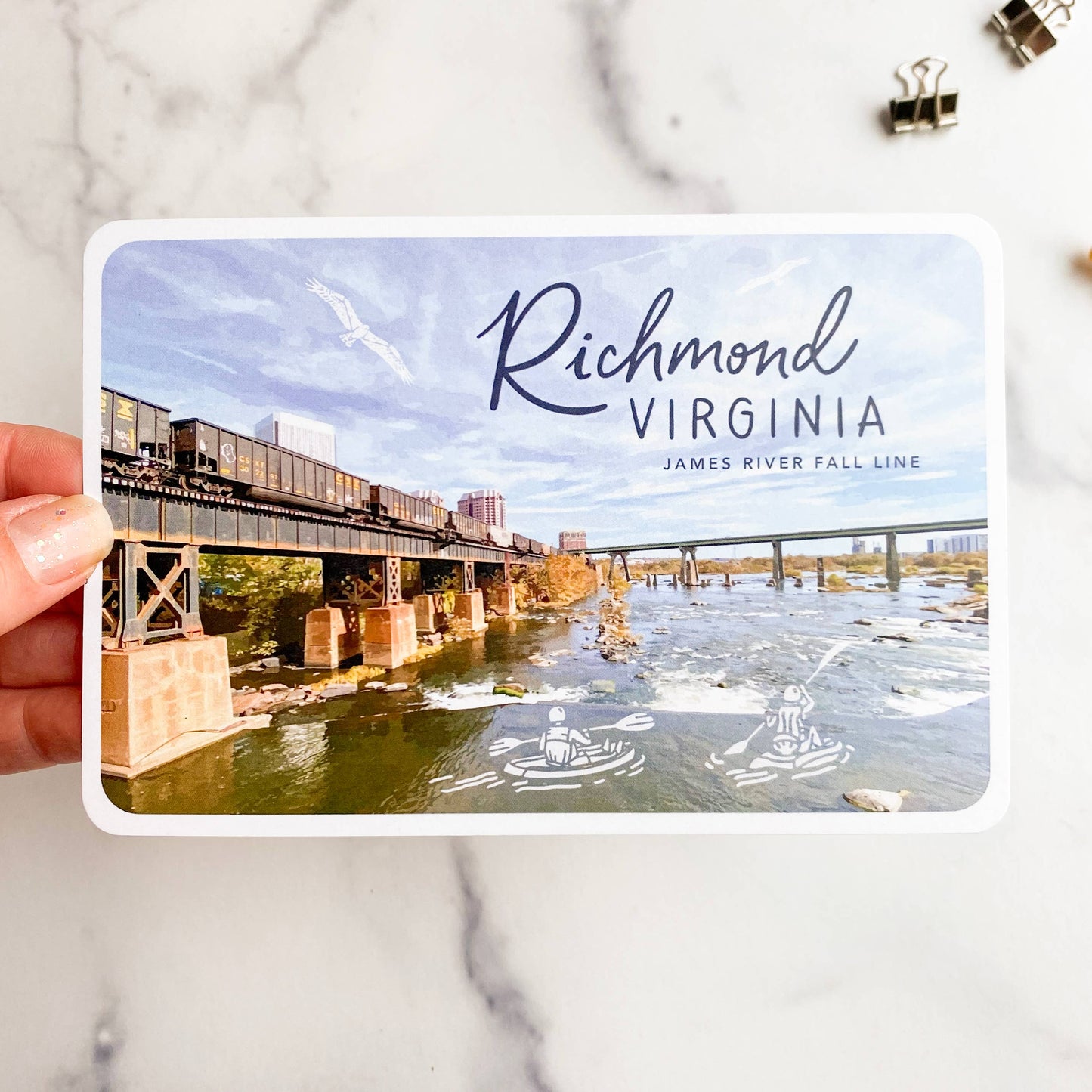 Postcard - Richmond, Virginia - The James River Fall Line