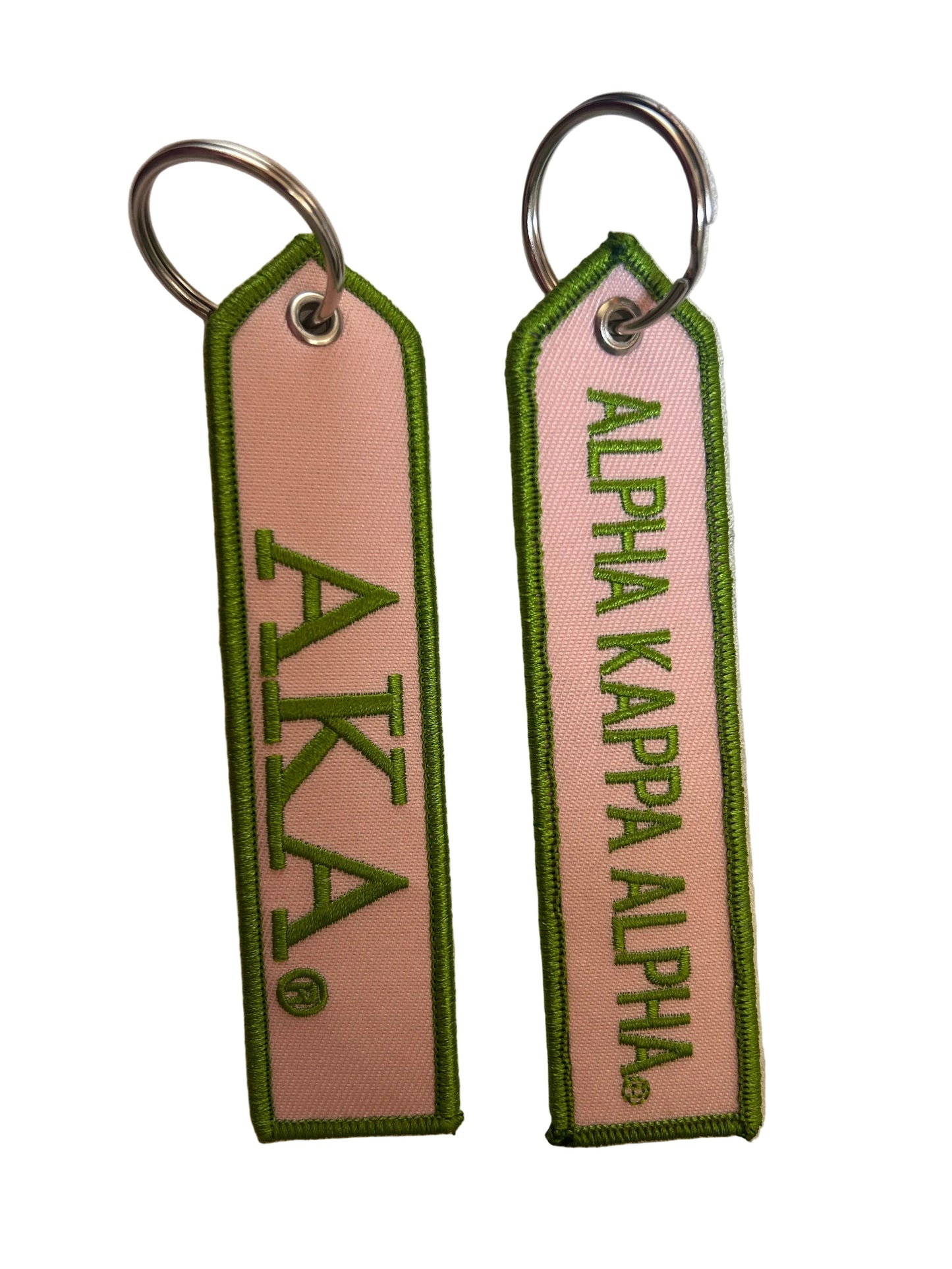 Alpha Kappa Alpha Embroidered Keychain