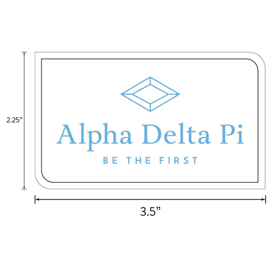 Alpha Delta Pi Sorority Sticker Sheet- Brand Focus