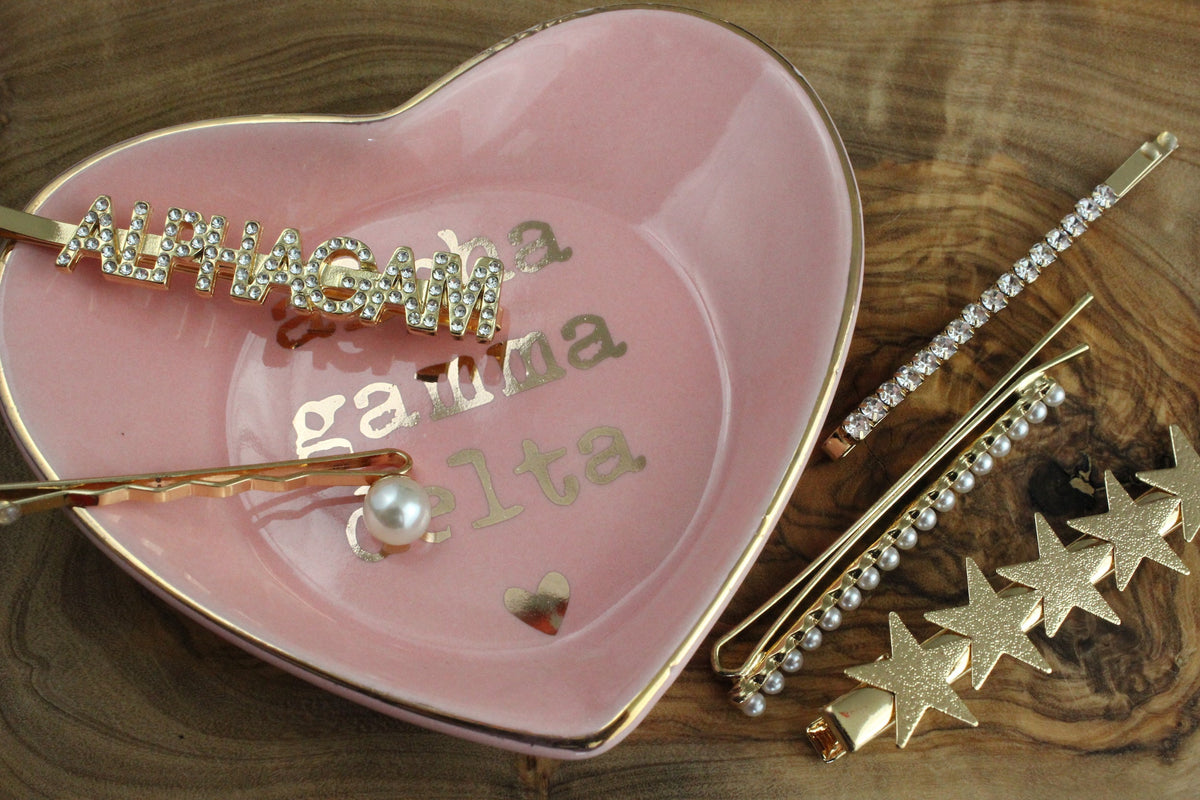 Alpha Gamma Delta Ceramic Ring Dish