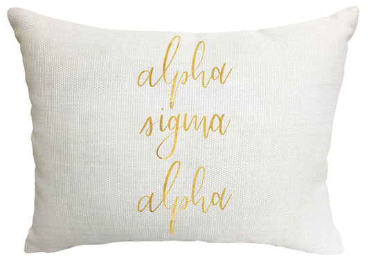 Alpha Sigma Alpha Throw Pillow - Virginia Book Company