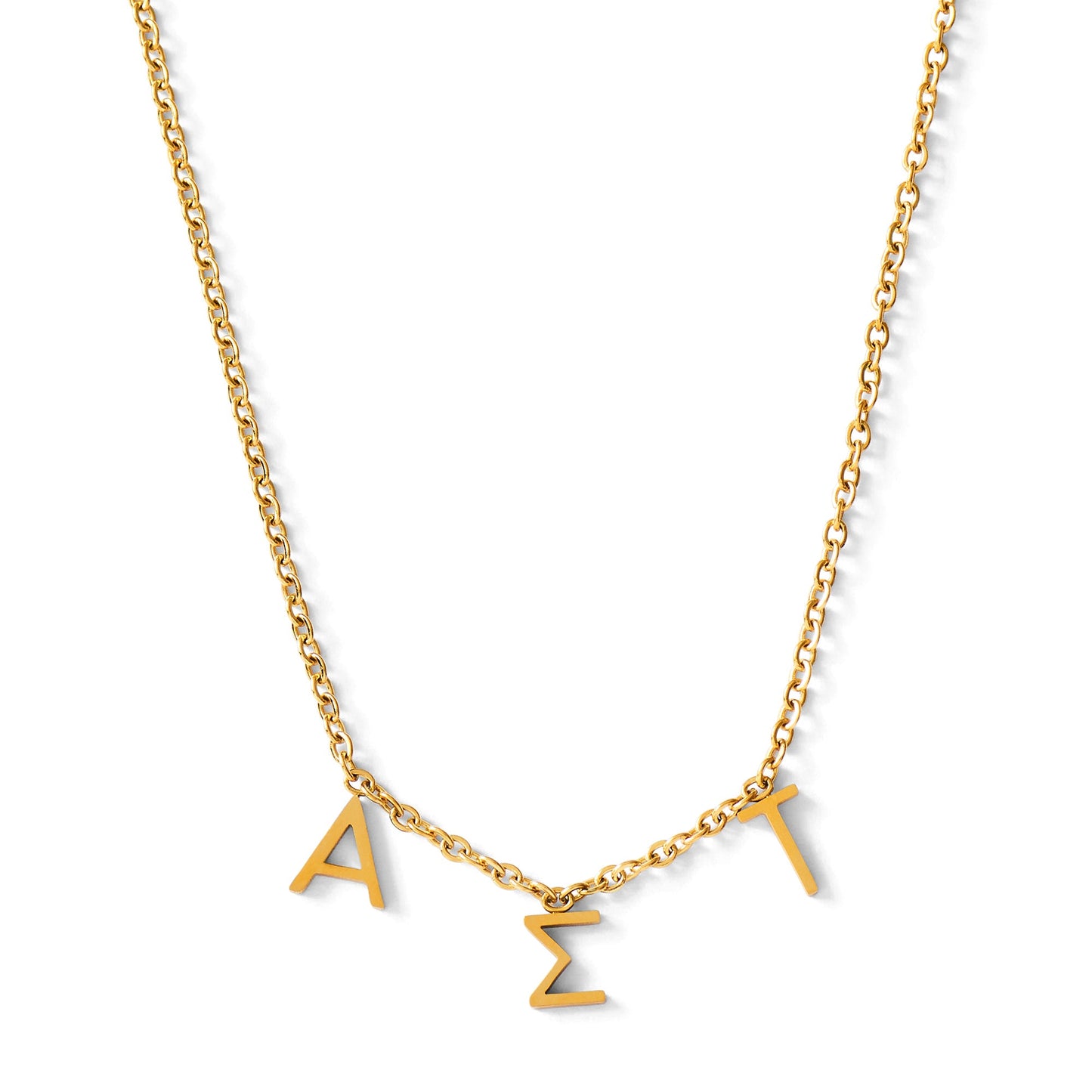 Alpha Sigma Tau Name Necklace