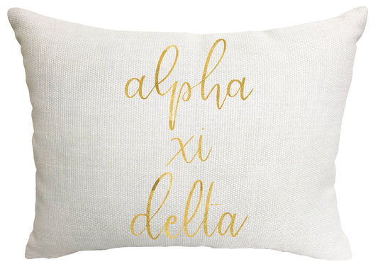 Alpha Xi Delta Throw Pillow - Virginia Book Company