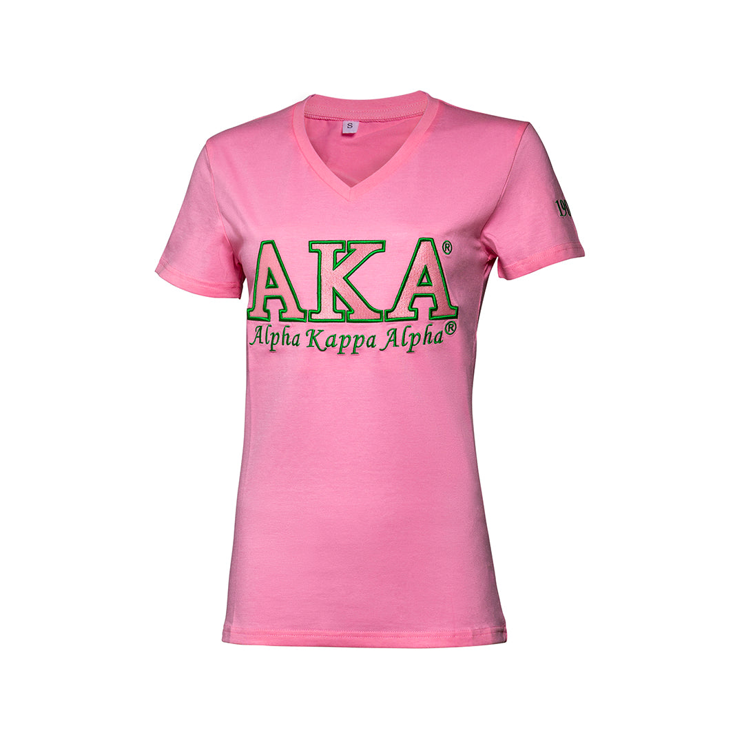 Alpha Kappa Alpha Luxury Embroidered Tee