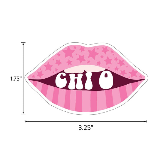 Chi Omega Girl Power Sticker Sheet