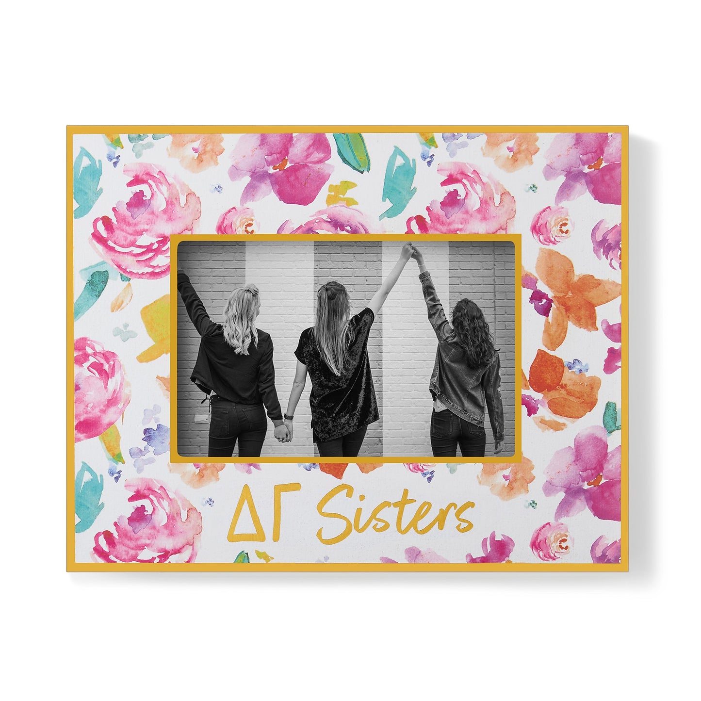 Delta Gamma Picture Frame – Wooden Picture Frame for 4" X 6" Pictures