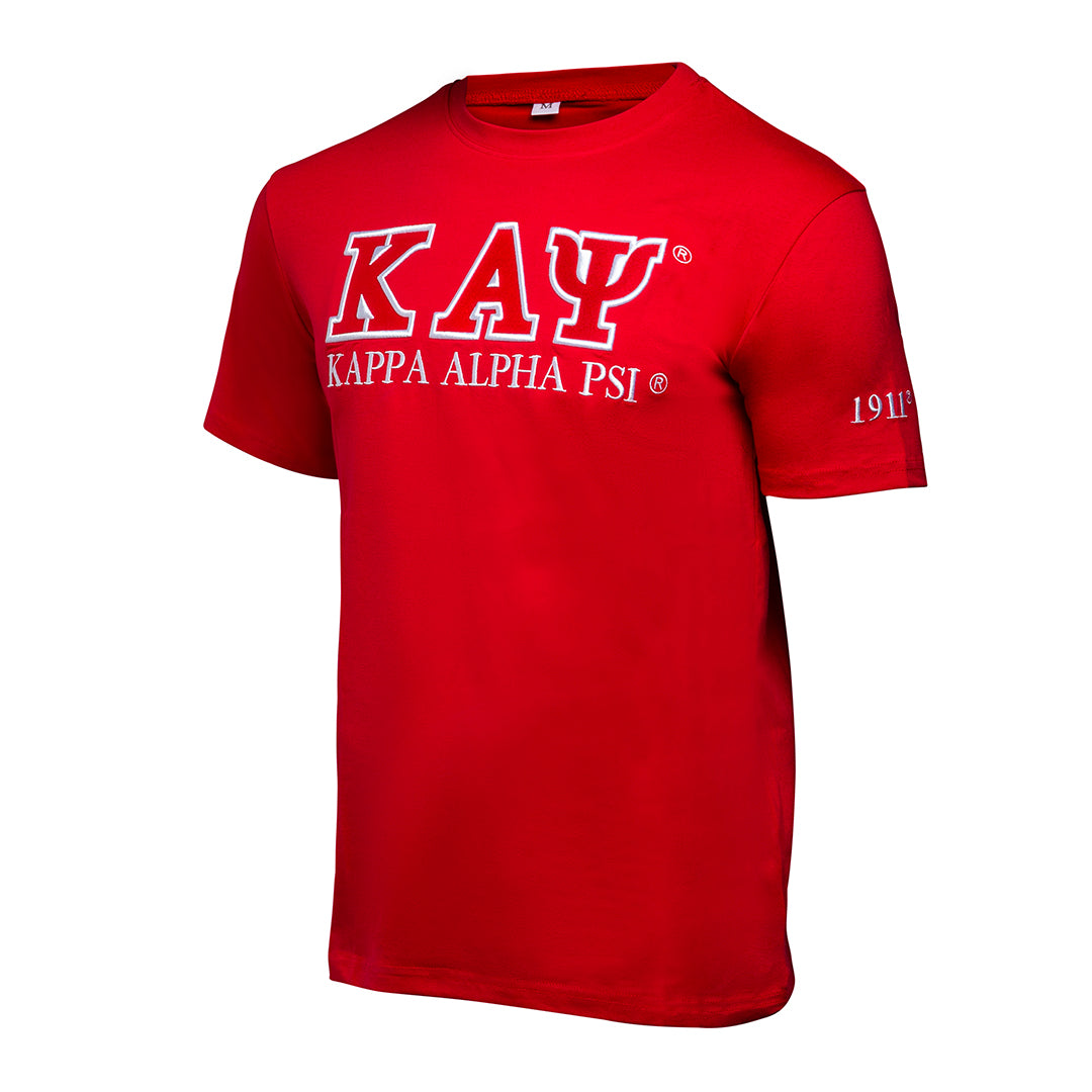 Kappa Alpha Psi Luxury Embroidered Tee