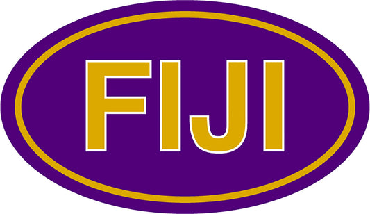 Phi Gamma Delta Oval Fraternity Car Magnet Set of 2