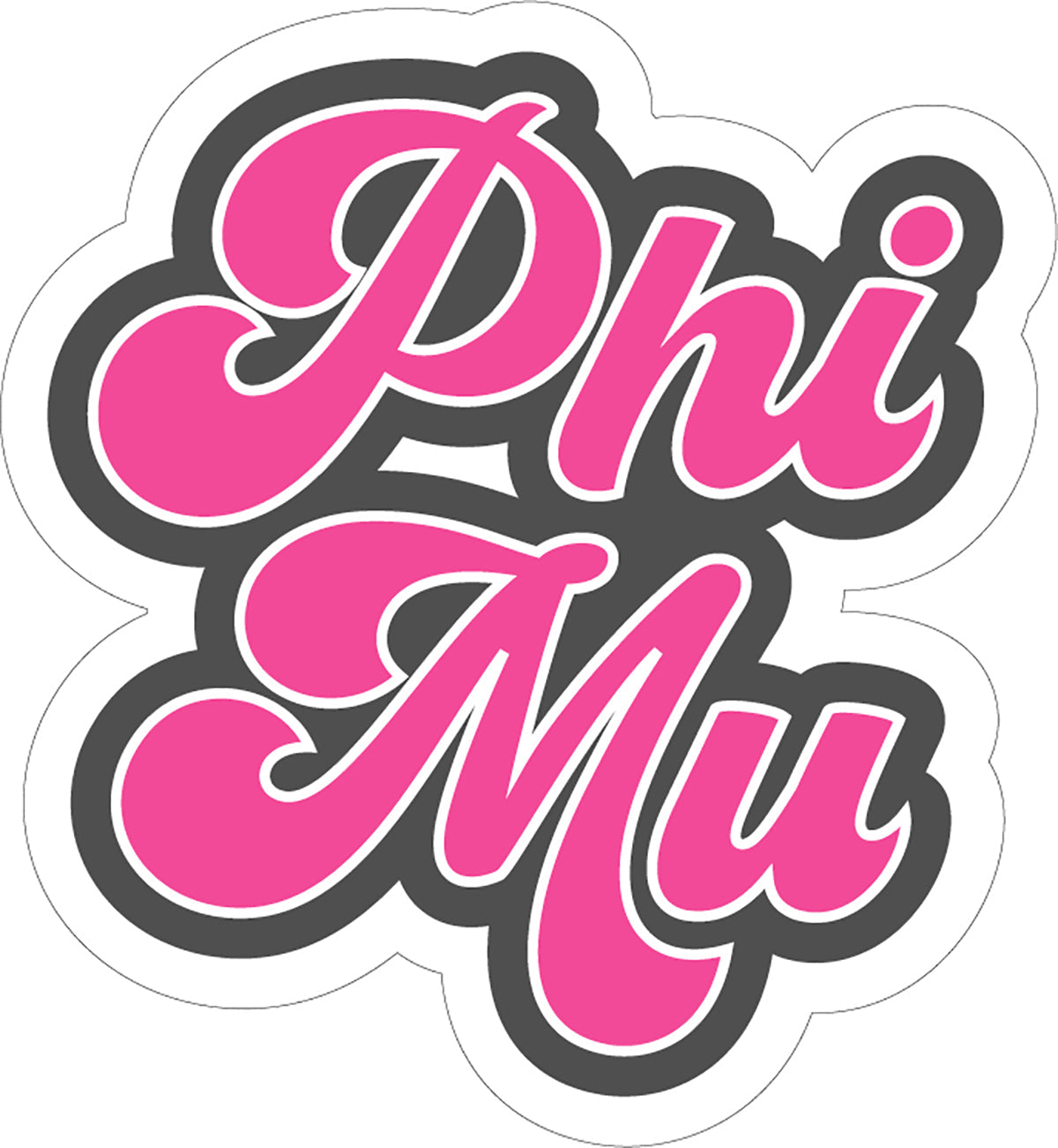 Phi Mu Retro Sorority Car Magnet Set of 2 - Virginia Book Company