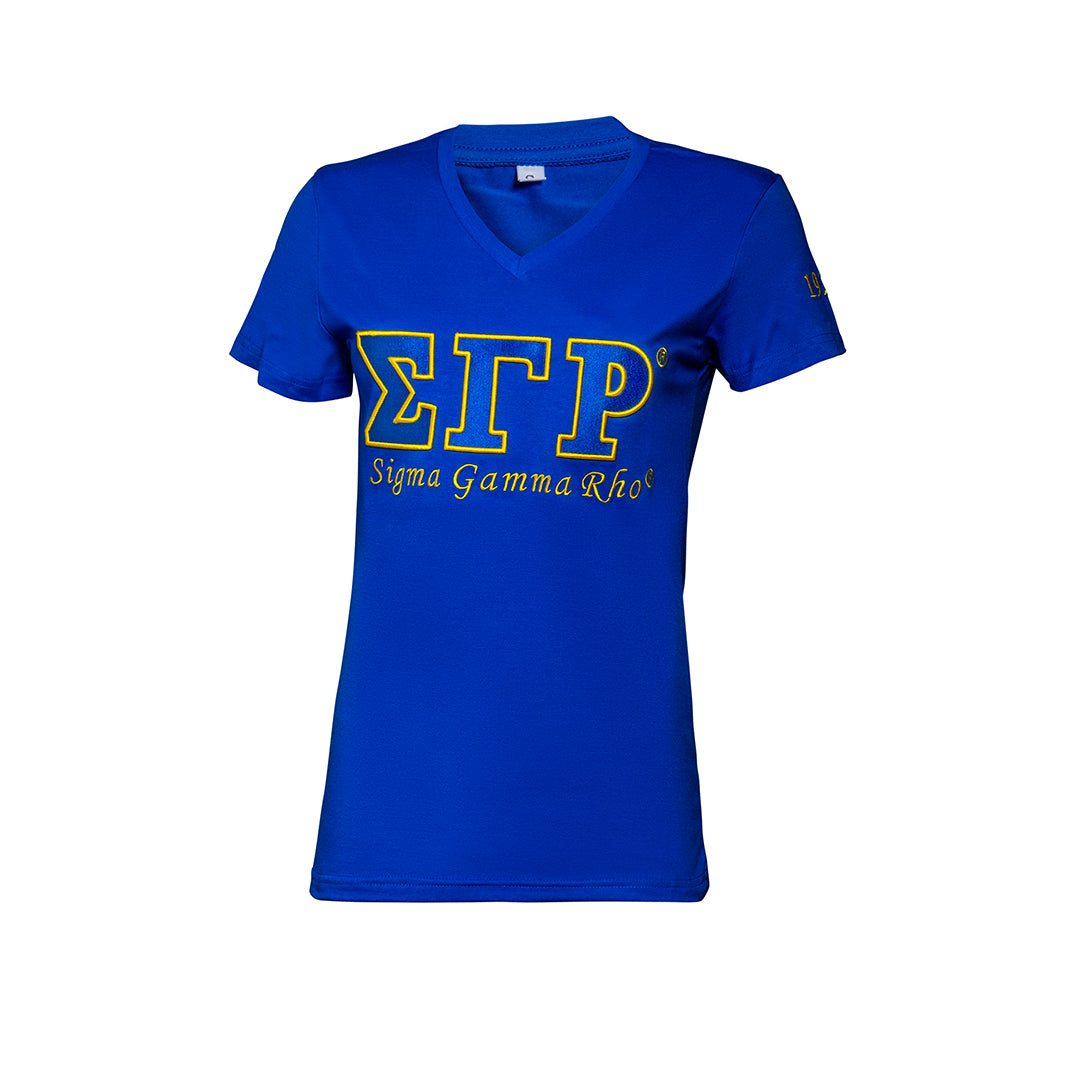Sigma Gamma Rho Luxury Embroidered Tee