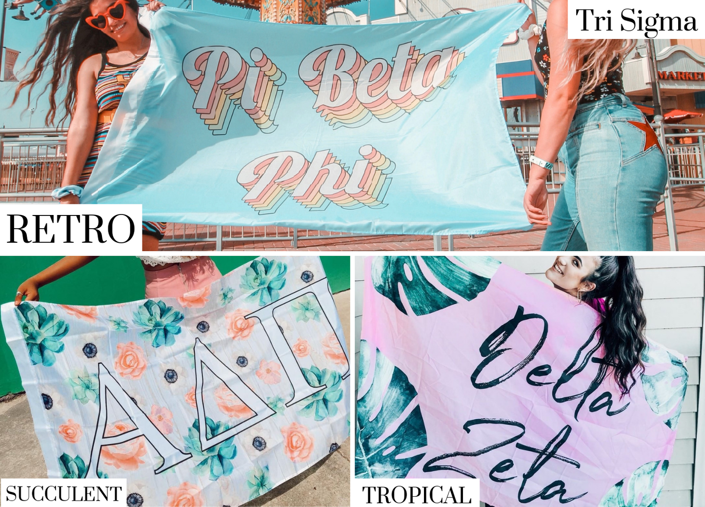 Sigma Sigma Sigma Sorority Flags - Virginia Book Company