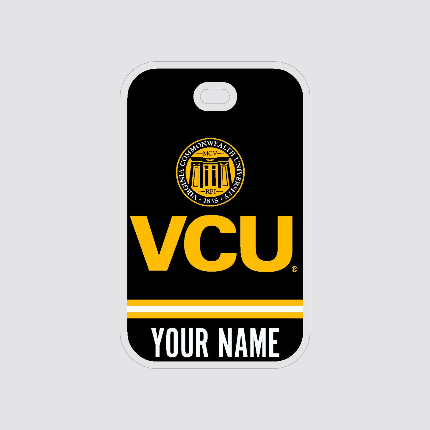 Customizable VCU Acrylic Bag Tag - online only