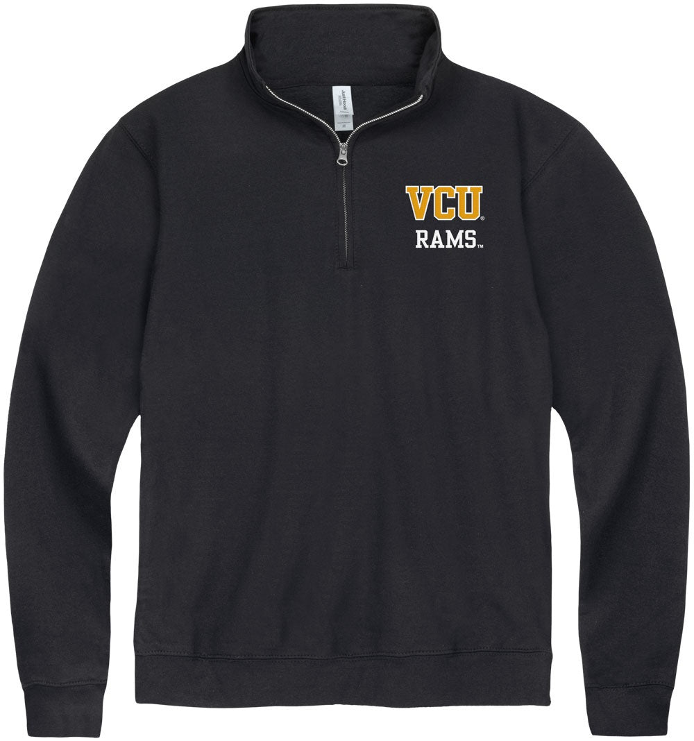 VCU Black Quarter Zip Sweatshirt