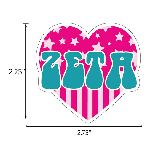 Zeta Tau Alpha Girl Power Sticker Sheet