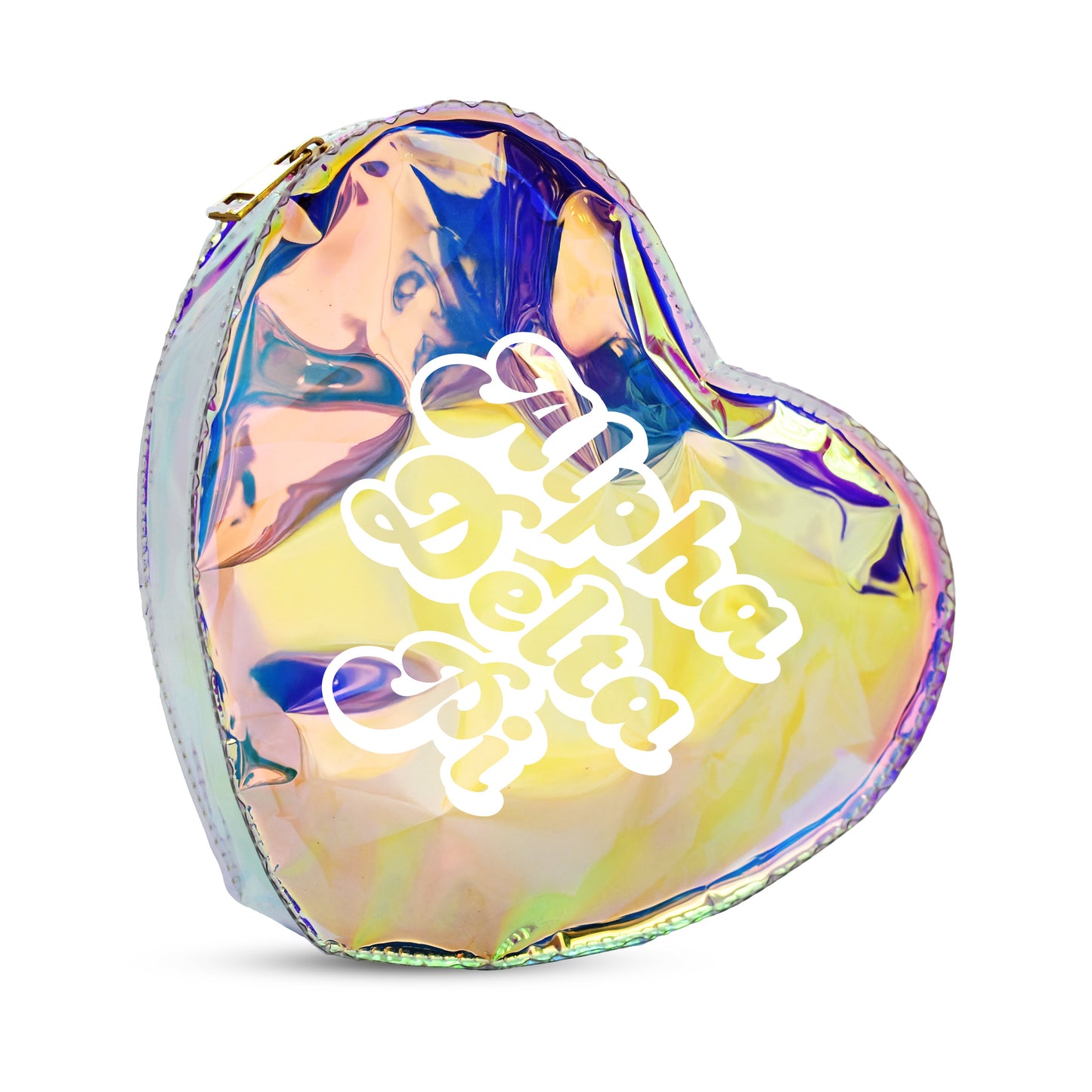 Alpha Delta Pi Heart Shaped Makeup Bag