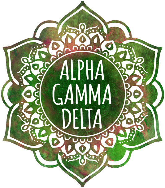 Alpha Gamma Delta Mandala Air Freshener - Virginia Book Company
