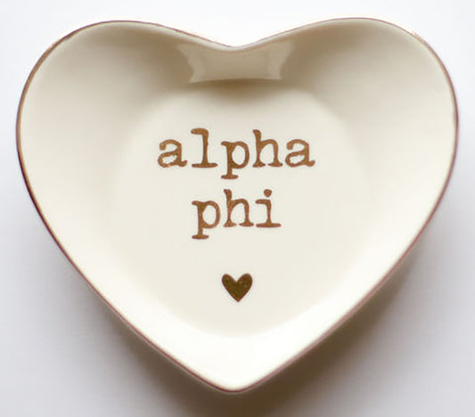 Alpha Phi Ceramic Ring Dish