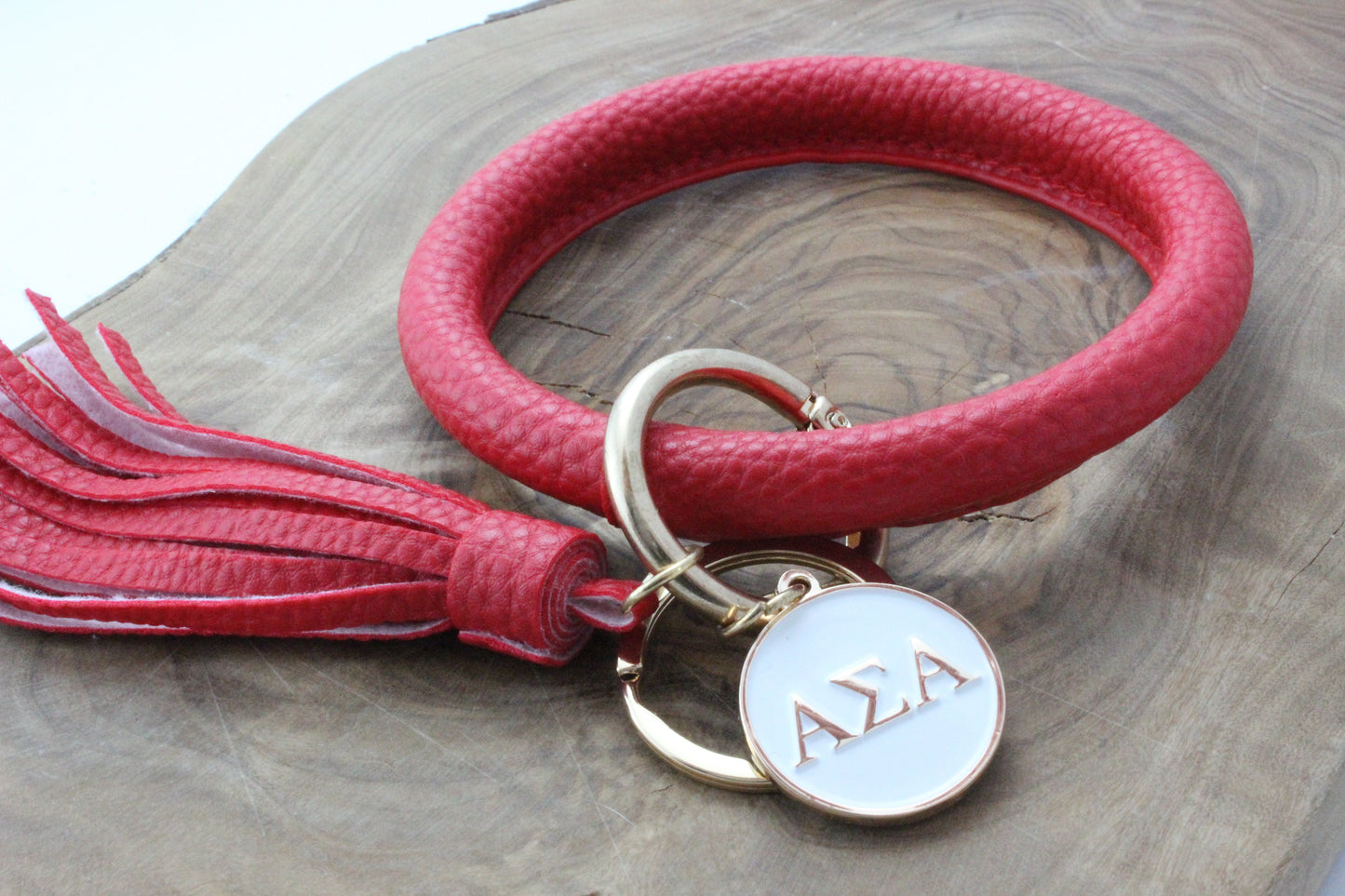 Alpha Sigma Alpha Bangle Sorority Keychain - Virginia Book Company