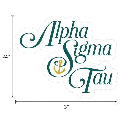 Alpha Sigma Tau Sorority Sticker Sheet- Brand Focus