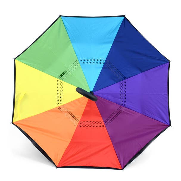 Rainbow Inverted Umbrella