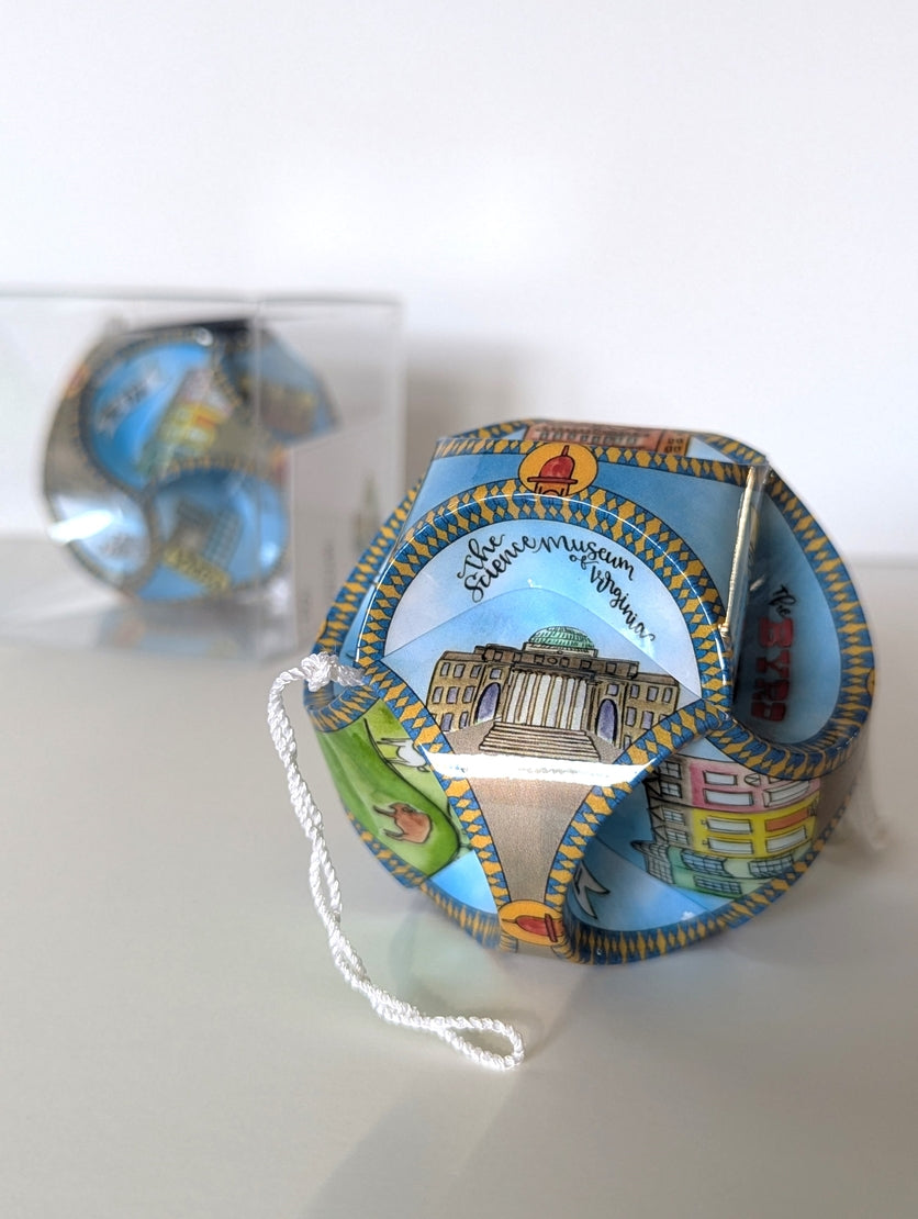 Richmond, VA Globe Ornament